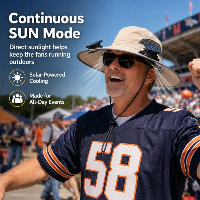 🔥LAST DAY 49% OFF - ☀️Solar-Powered Outdoor Cooling Fan Hat
