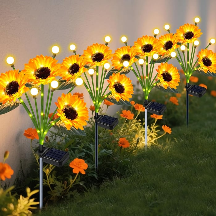 🌻Mother's Day Sale 49% OFF- 🌞Solar LED Sunflower Garden Lights-29.6inch/74cm
