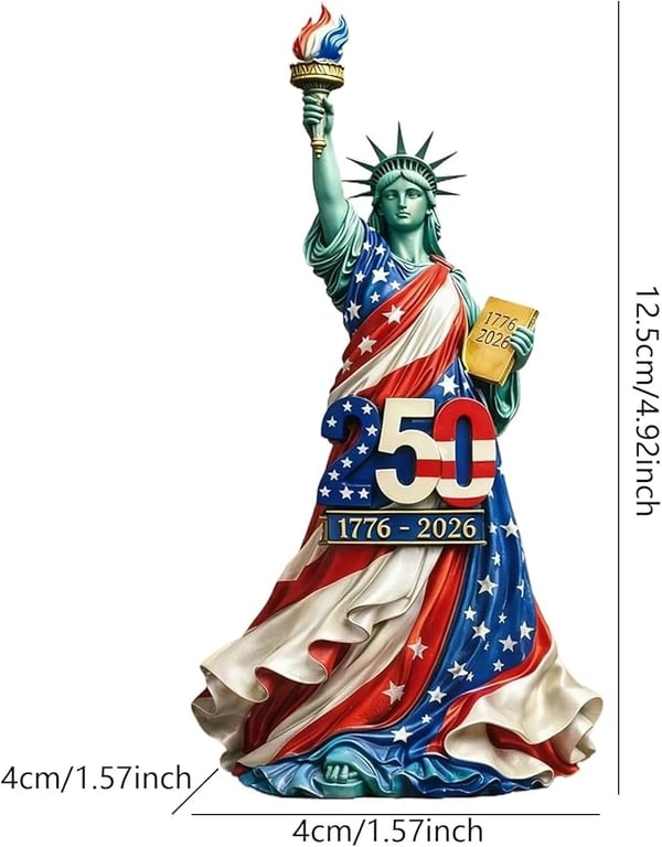 US 1776–2026 Liberty Statue🗽 Celebrate 250 Years of Freedom in Bold American Style 🔥