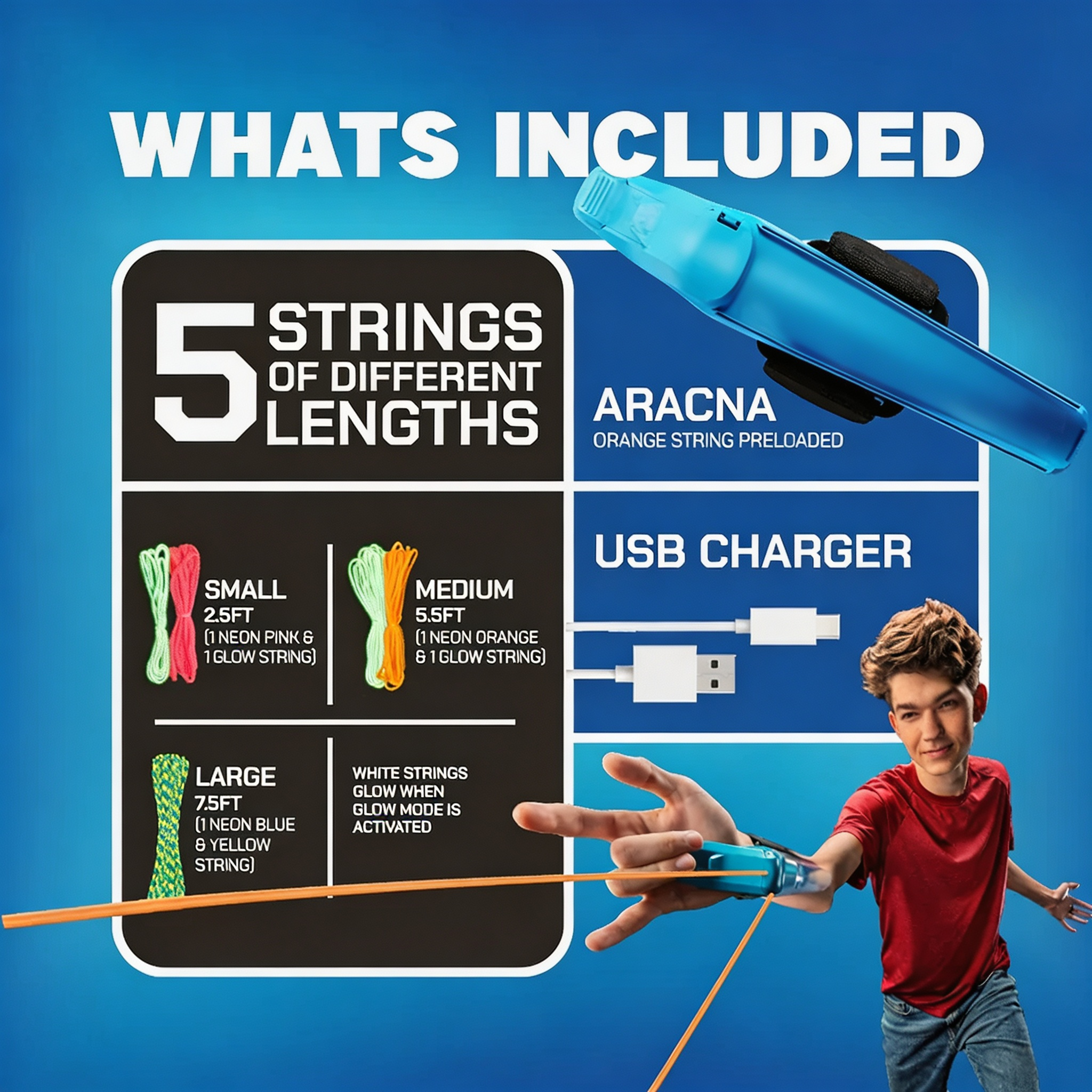 World's First String Launching Webshooter
