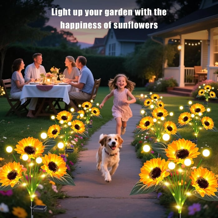 🌻Mother's Day Sale 49% OFF- 🌞Solar LED Sunflower Garden Lights-29.6inch/74cm