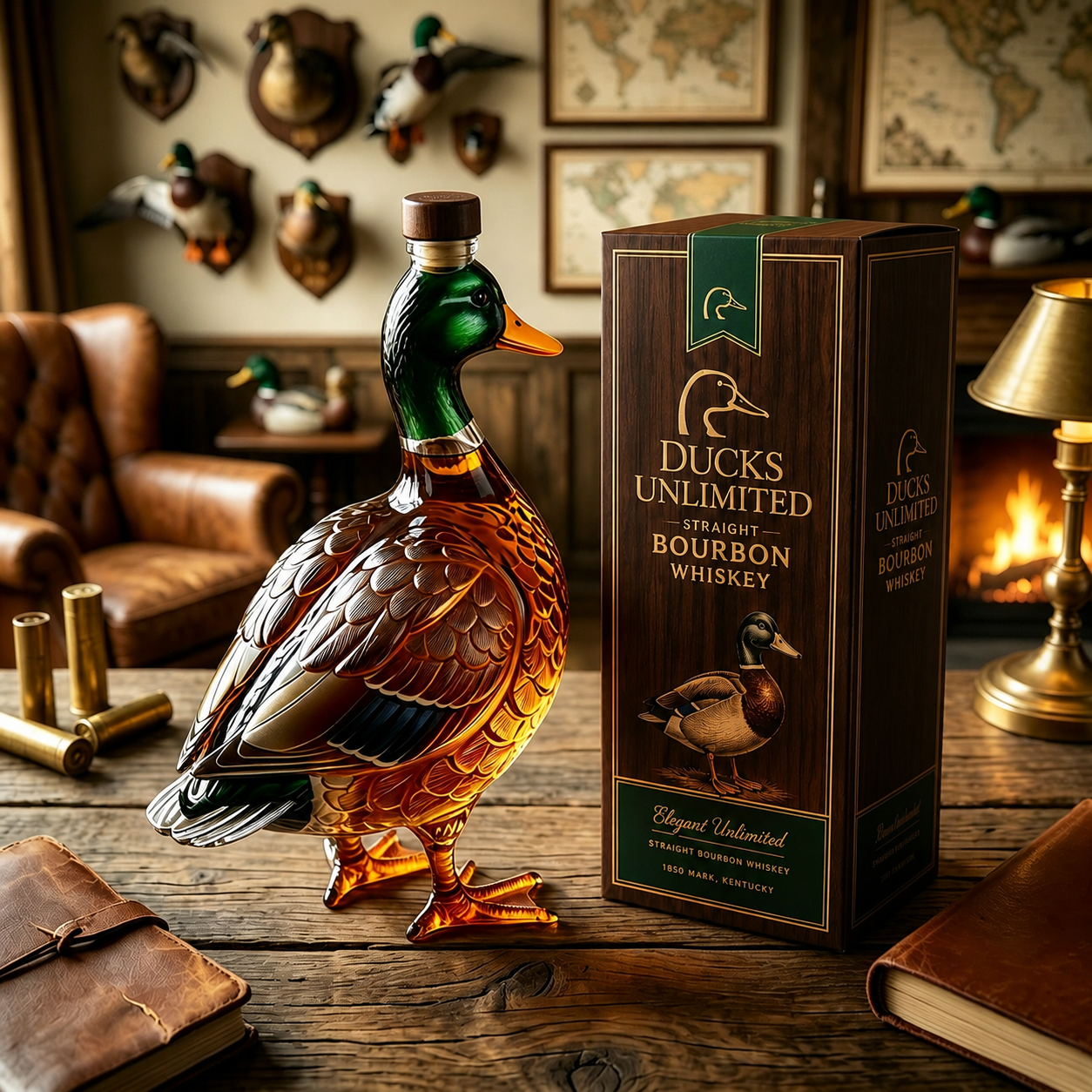 🔥Most Popular in 2026🔥Duck 3D Mallard Bourbon Bottle