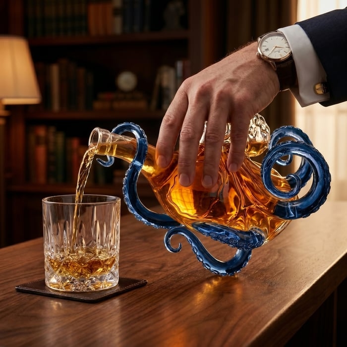 3D Sculpted Octopus Collector's Edition Bottle