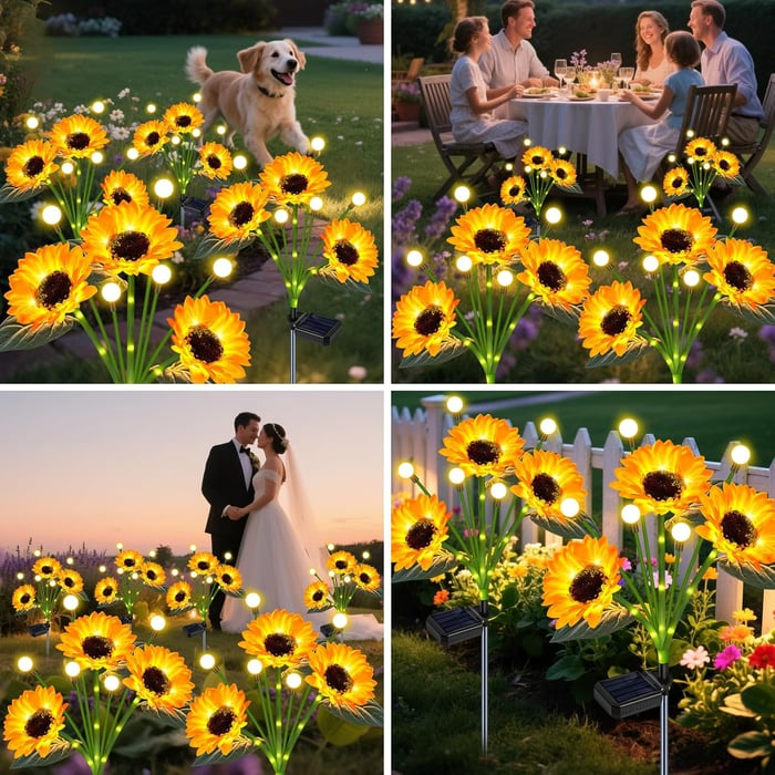 🌻Mother's Day Sale 49% OFF- 🌞Solar LED Sunflower Garden Lights-29.6inch/74cm