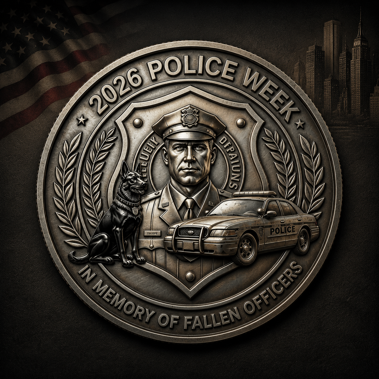 🔥Last Day 49% OFF  - Limited Edition 2026 Police Week Coin: Only 500 Made
