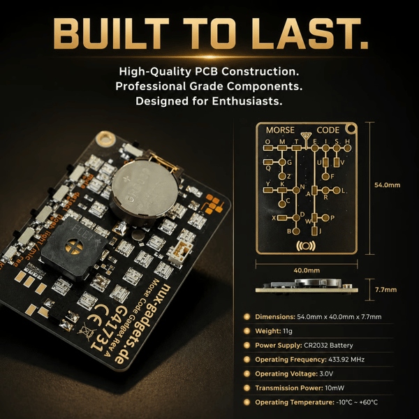 🔥Last Day 49% Off - 📟 Morse Code Trainer Card Pro (LED Edition)