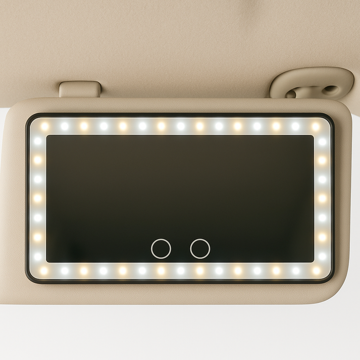 🔥Car LED Makeup Glass丨Three Gear Adjustment  Sun Visor Vanity Mirror