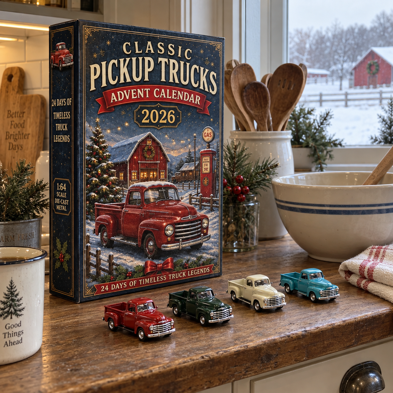 2026 Vehicle Advent Calendar Collection – 24 Days of Classic Machines, Trucks & Military Legends
