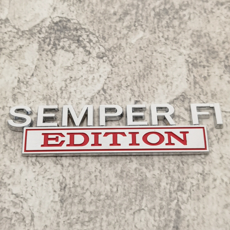 SEMPER FI EDITION Car Emblem Metal Badge