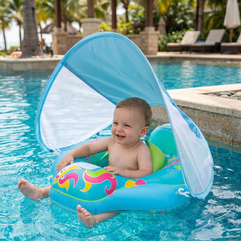 🔥Hot Sale 49% OFF - 🌊 SunSafe Baby Float: Keep Your Little One Cool, Safe, and Smiling All Summer