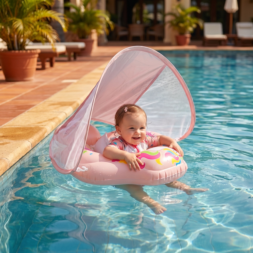🔥Hot Sale 49% OFF - 🌊 SunSafe Baby Float: Keep Your Little One Cool, Safe, and Smiling All Summer
