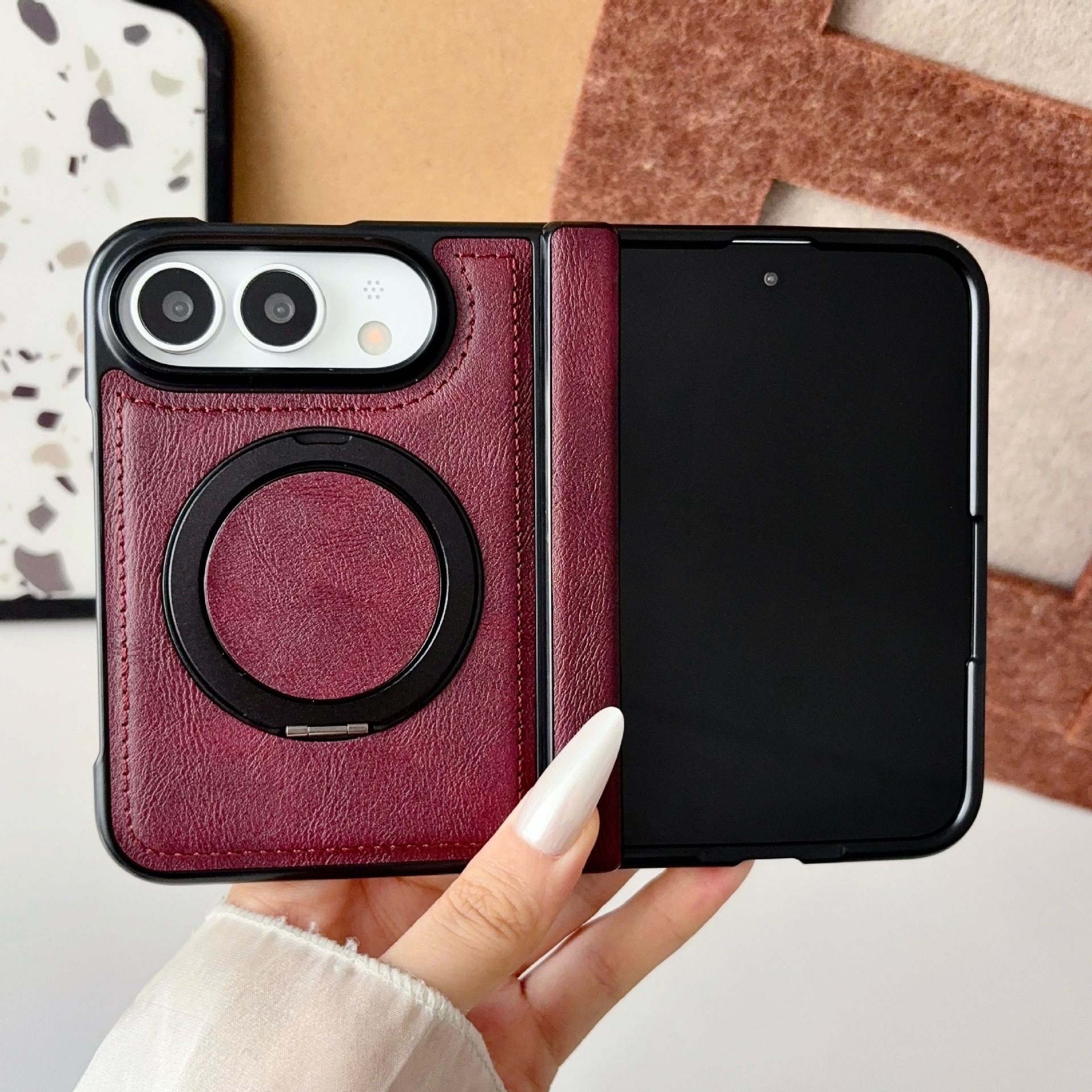 Foldable Screen Case for iPhone 18 Duo with Stand