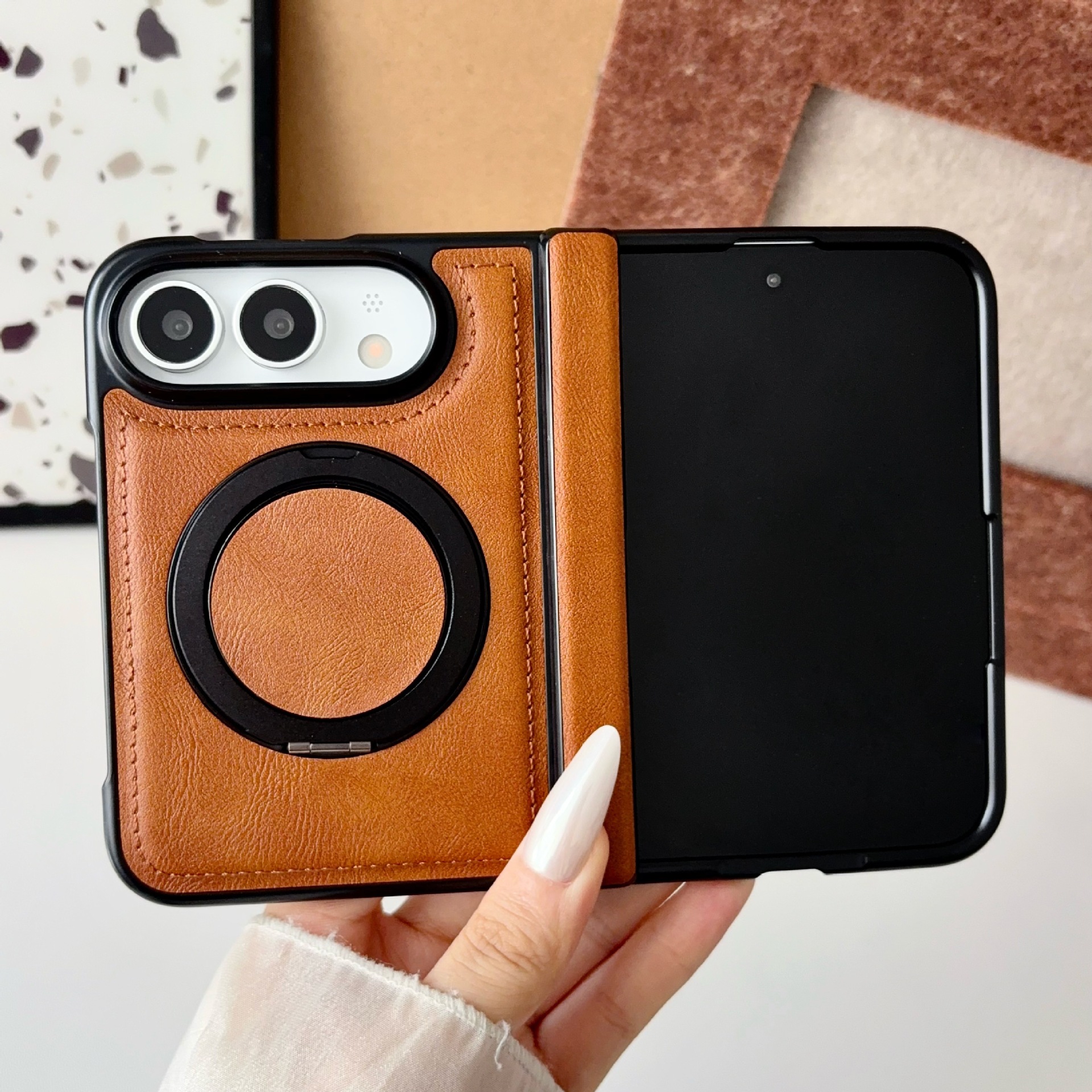 Foldable Screen Case for iPhone 18 Duo with Stand