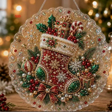 🎄DIY Pearl Diamond Painting Suncatcher Handicraft Kit