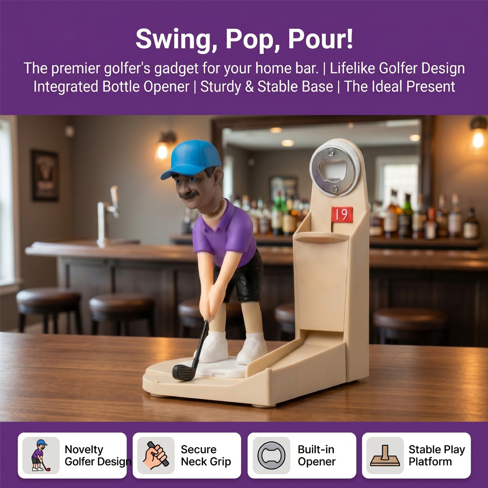 Golf Bottle Opener