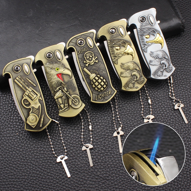 💥 70% Off Today Only | Windproof Eagle Lighter with Folding Knife – The Ultimate EDC Tool