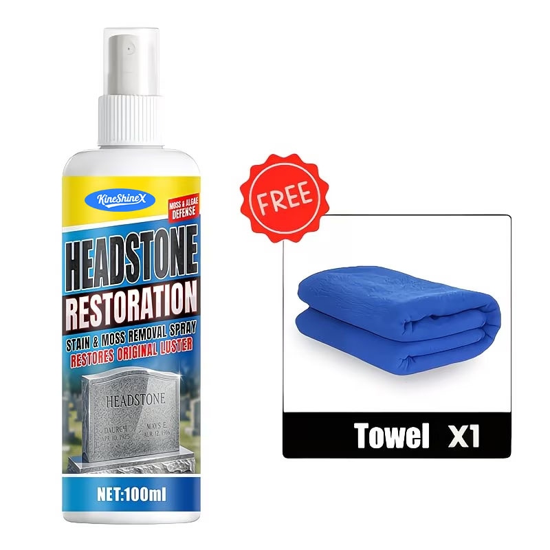 Fast-Acting Headstone Restoration & Cleaning Spray-Restore the Stone Renew the Memory