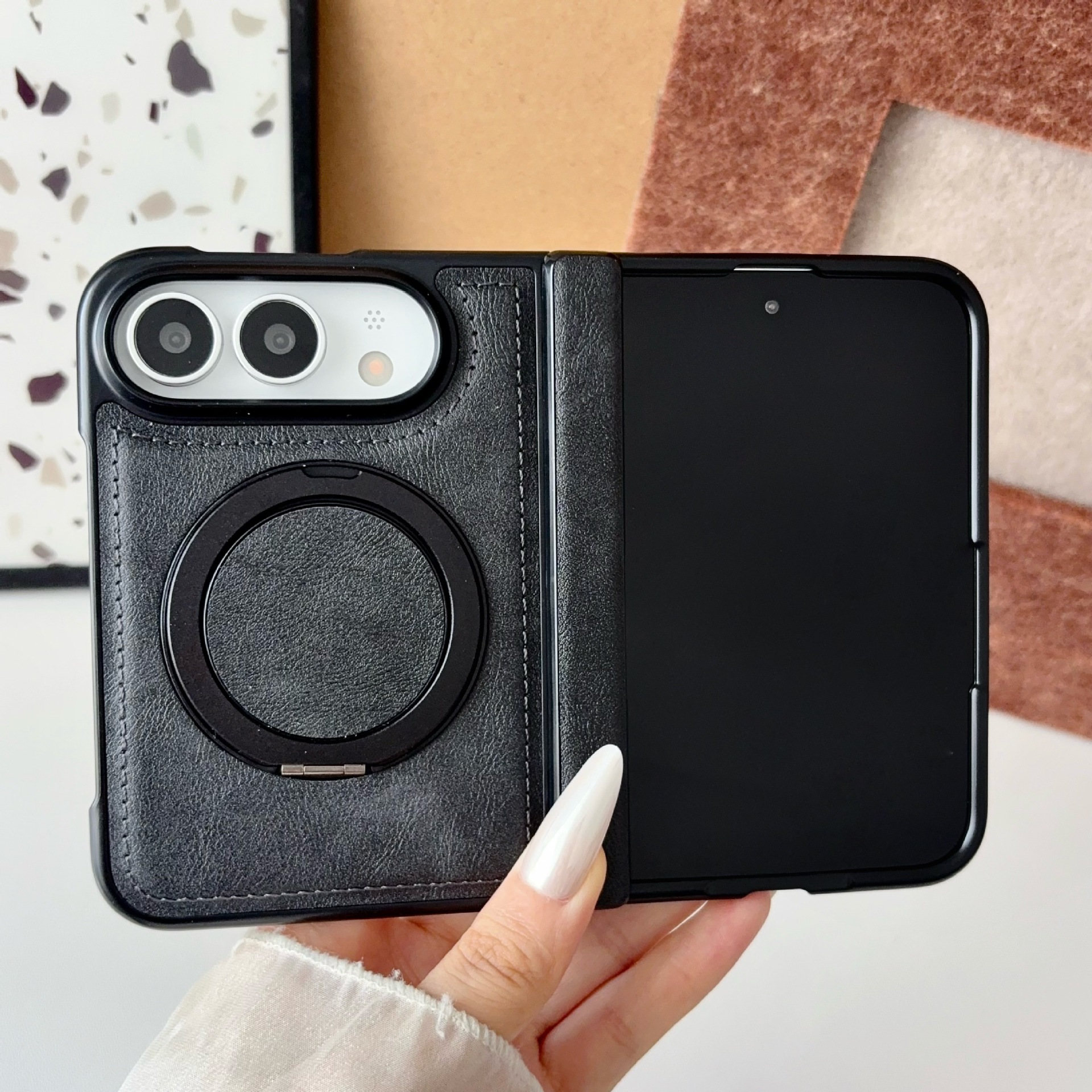 Foldable Screen Case for iPhone 18 Duo with Stand