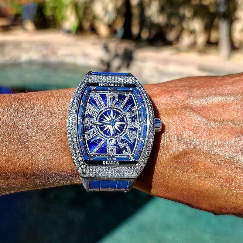 👍Father's Day 60% OFF - 💎Men's Luxury Iced Out Diamond Watch - ✈️BUY 2 GET FREE SHIPPING