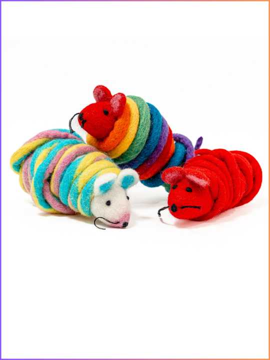 LAST DAY 49% OFF🐀🐱 Wool Mouse Tail Cat Toy