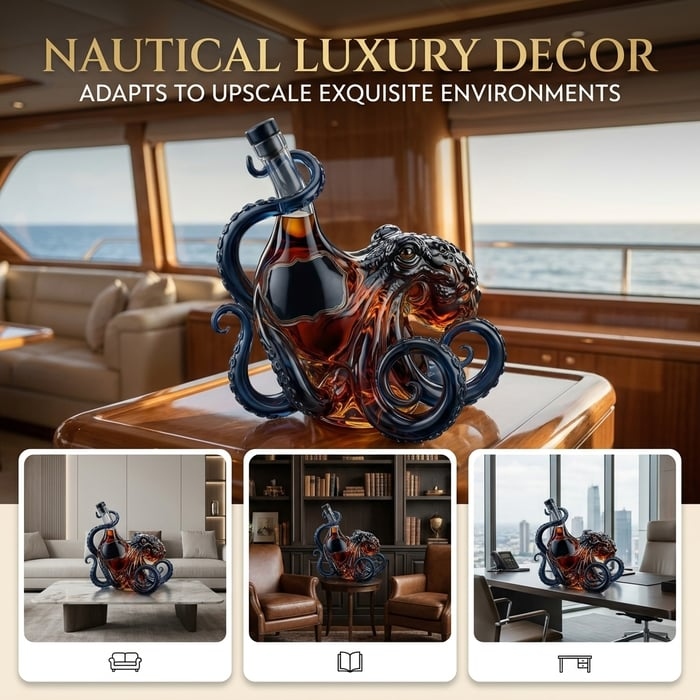 3D Sculpted Octopus Collector's Edition Bottle