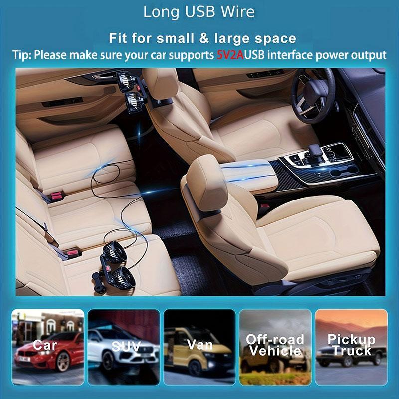 🔥Father's Day Gift - Adjustable Car Backseat Fan - BUY 2 FREE SHIPPING✈️