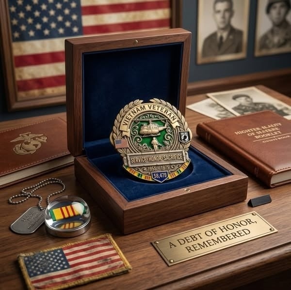 🦅 Last Day Promo: 49% OFF 🎖️🇺🇸 Welcome Home at Last. Premium Enamel Vietnam Veteran Honor Badge — Museum-Grade Craftsmanship for true Heroes
