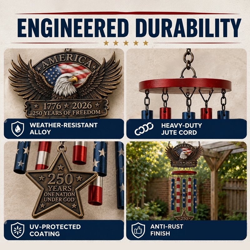 250 Years of Freedom™ Commemorate Wind Chime