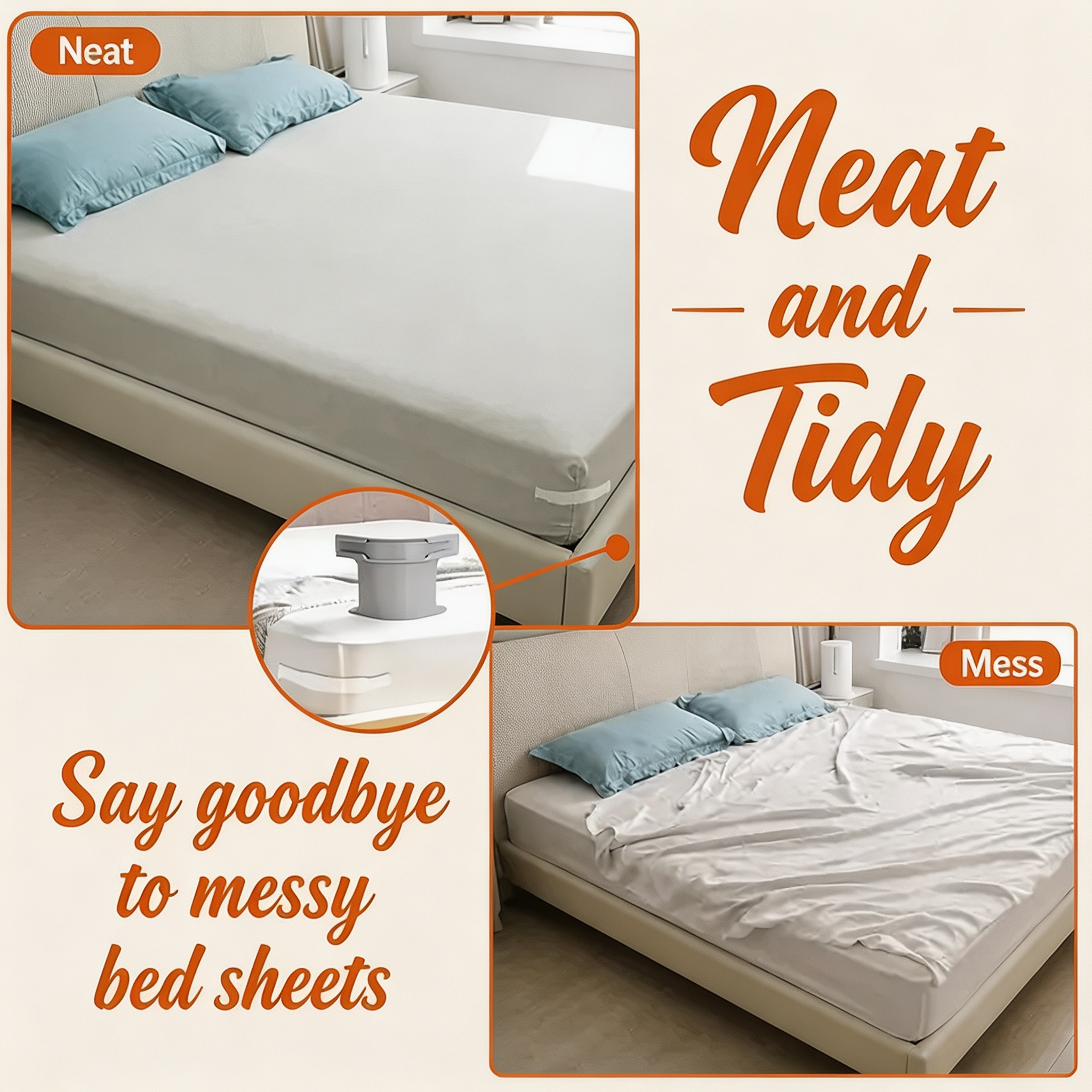 🛌Heavy Duty Bed Sheet Clips