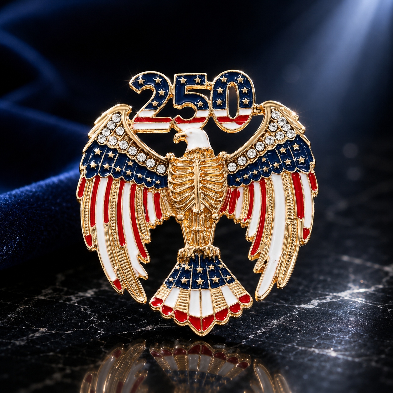 🔥Hot Sale 49% OFF  - 🇺🇸 USA 250th Anniversary Crystal Brooch