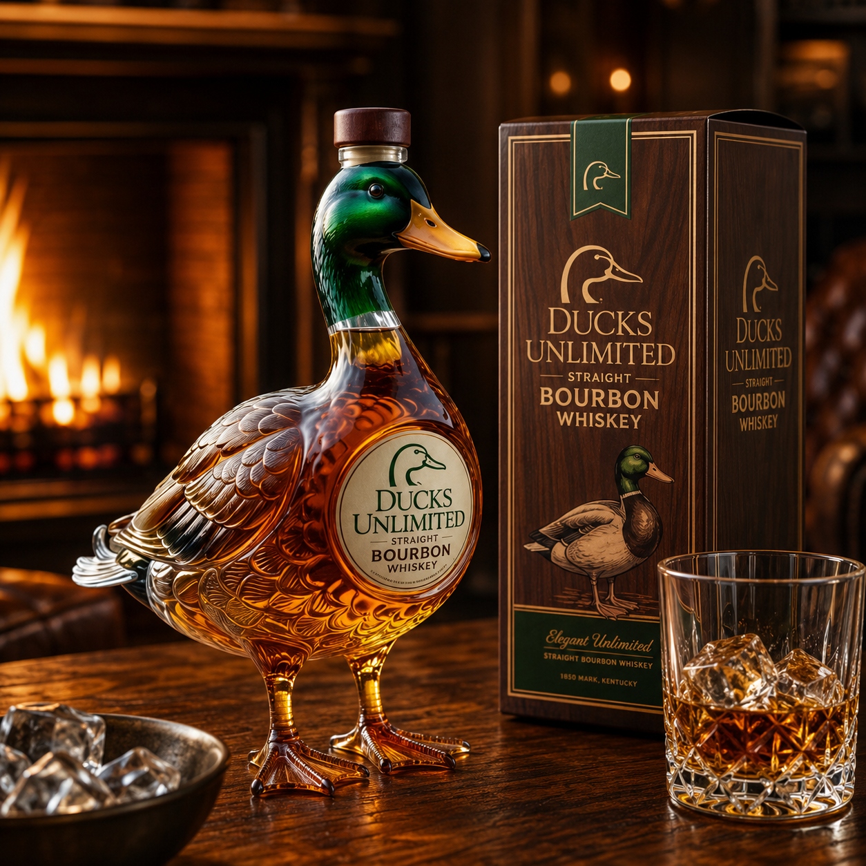 🔥Most Popular in 2026🔥Duck 3D Mallard Bourbon Bottle