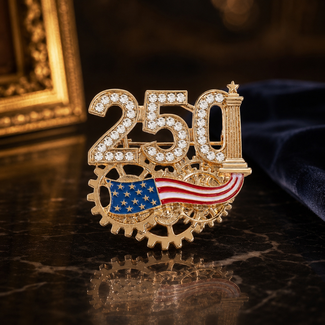 🔥Hot Sale 49% OFF  - 🇺🇸 USA 250th Anniversary Crystal Brooch