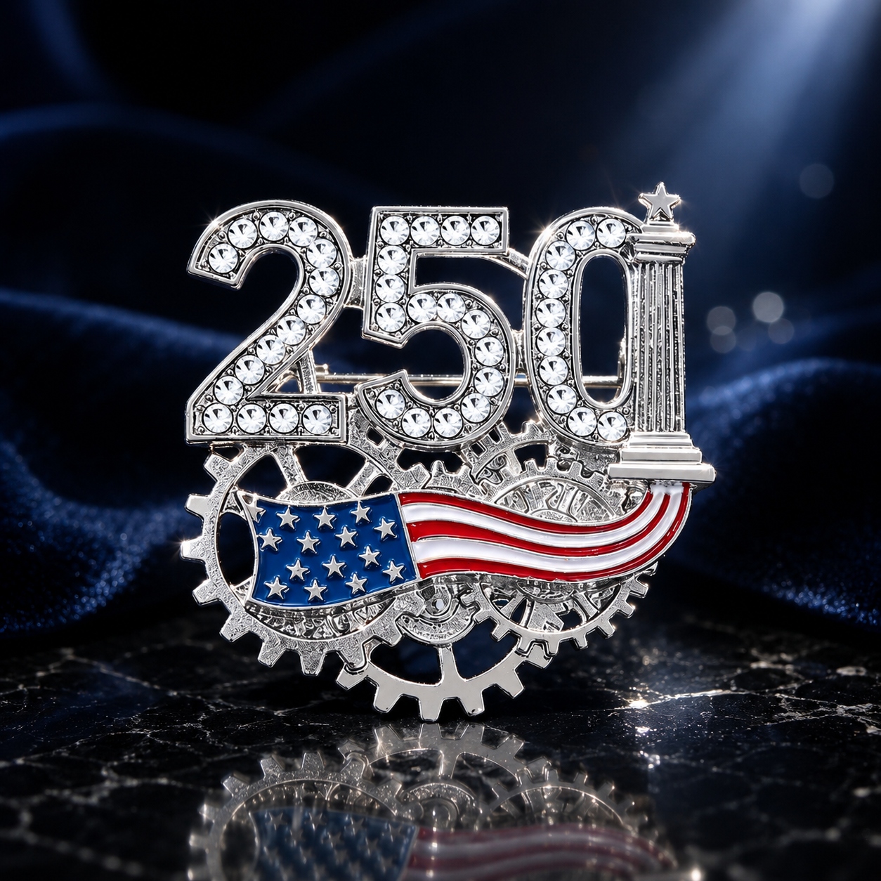 🔥Hot Sale 49% OFF  - 🇺🇸 USA 250th Anniversary Crystal Brooch
