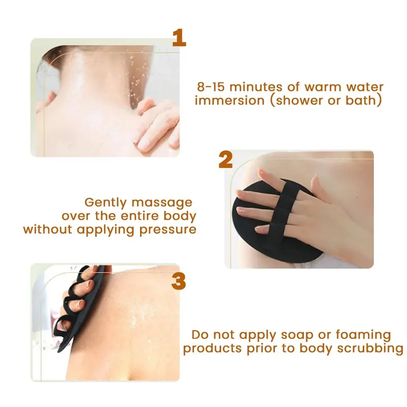 Exfoliating round bath