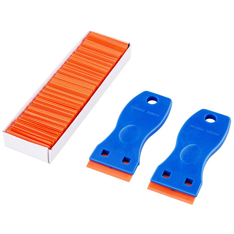 ✨Book Sticker Remover, Plastic Razor Blade Scraper