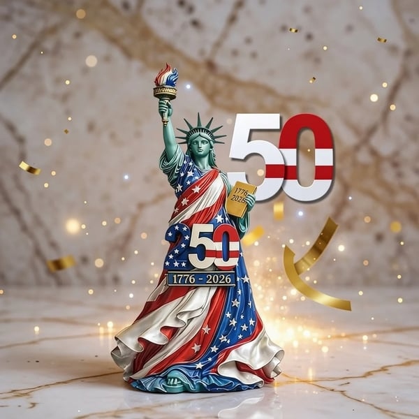 US 1776–2026 Liberty Statue🗽 Celebrate 250 Years of Freedom in Bold American Style 🔥