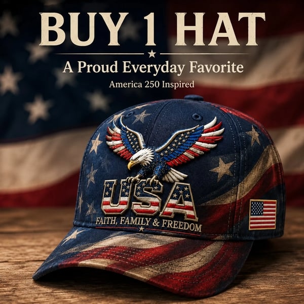 Father's Day 49% OFF - USA Faith, Family & Freedom Cap