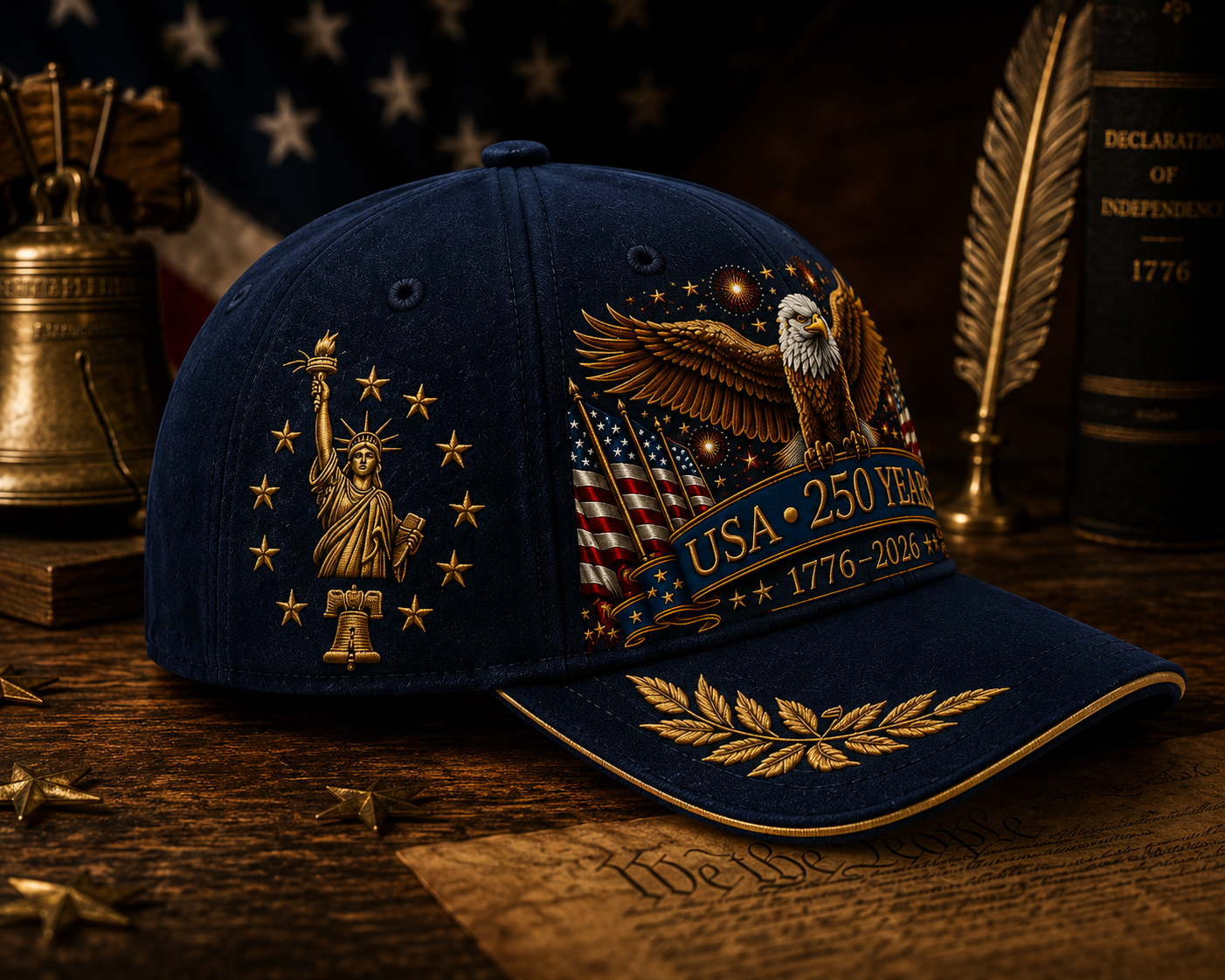 🔥Last Day 49% OFF - USA 250th Anniversary Bald Eagle Cap | 1776-2026 Limited Edition Hat