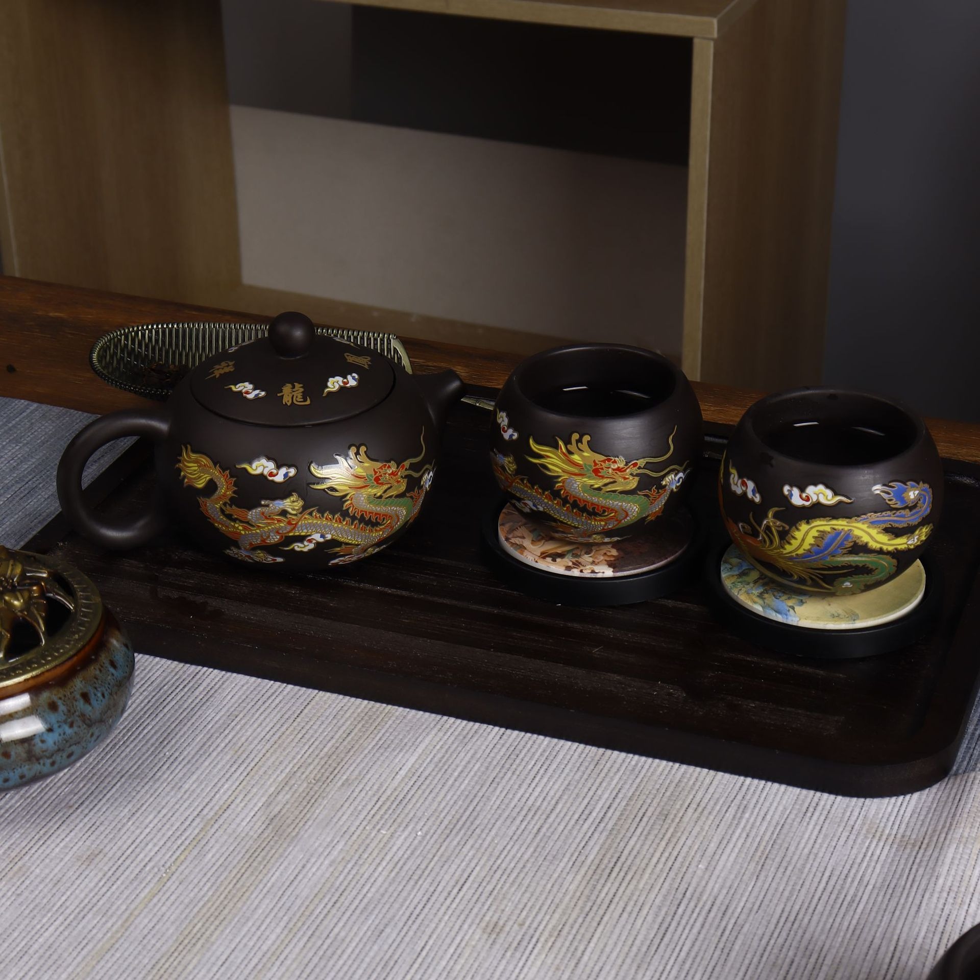 Last Day 70% OFF🔥Temperature Color-Changing Teapot Dragon & Phoenix🎁Buy 2 Free Shipping