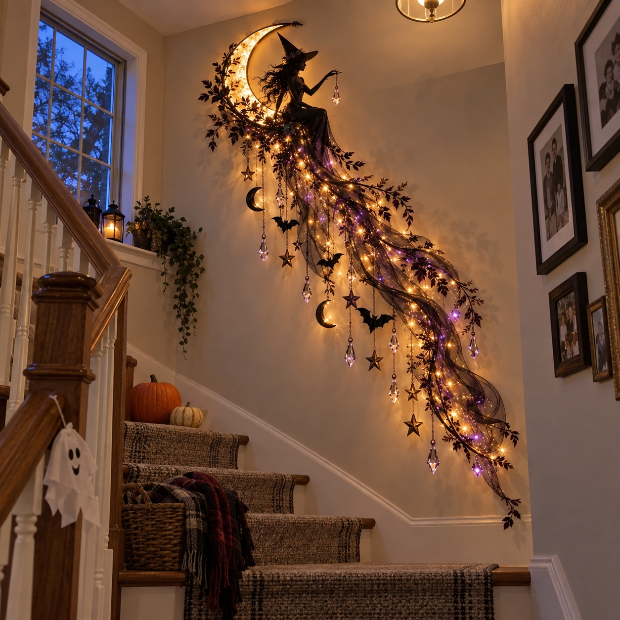 ✨Elegant Halloween Witch Cascade Wall Light✨