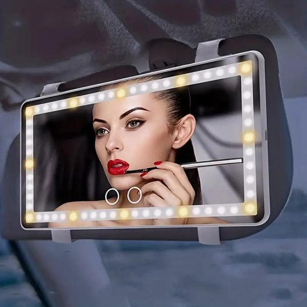 🔥Car LED Makeup Glass丨Three Gear Adjustment  Sun Visor Vanity Mirror