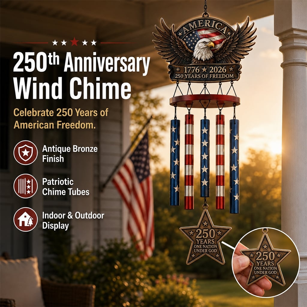 250 Years of Freedom™ Commemorate Wind Chime