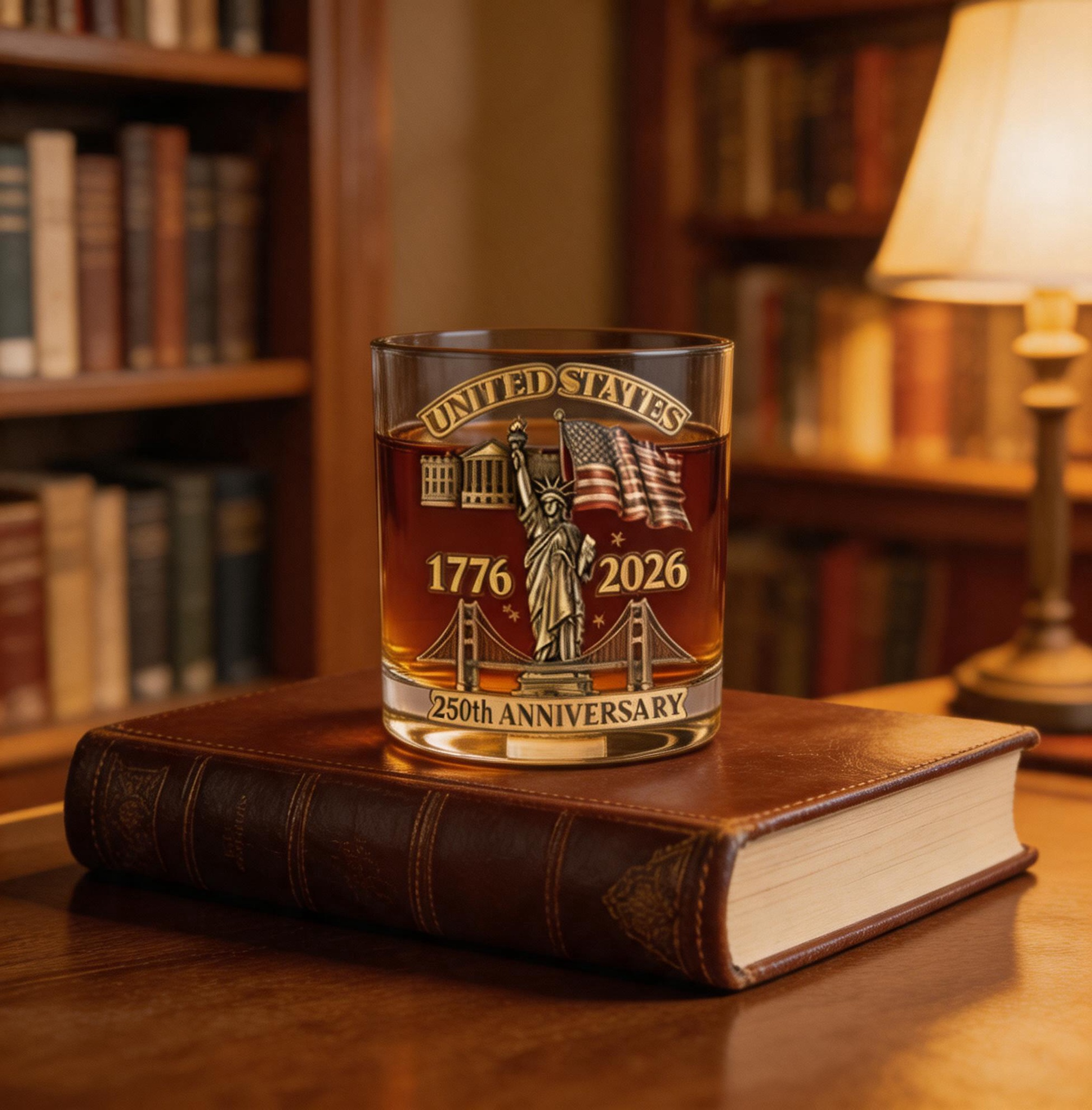 US Celebrate Freedom in Every Sip 250th Anniversary Limited Edition Whiskey Glass