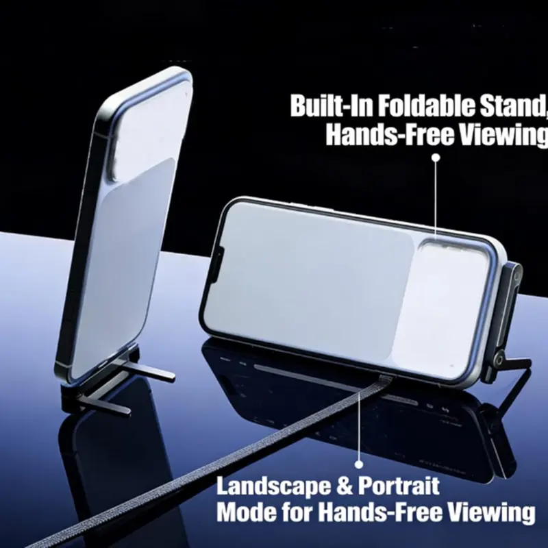 Fast-Charging Cable with Invisible Stand | USB-C & Lightning