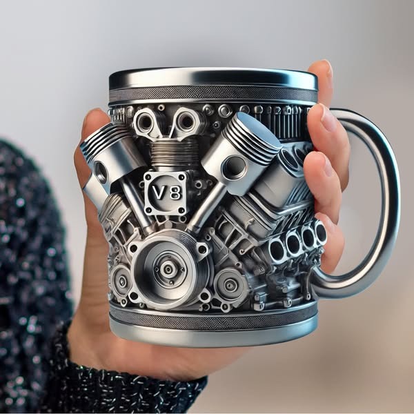 🔥Limited Edition-Last Day 50% OFF🎁V8 Engine Stainless Steel Mug🚚BUY 2 FREE SHIPPING