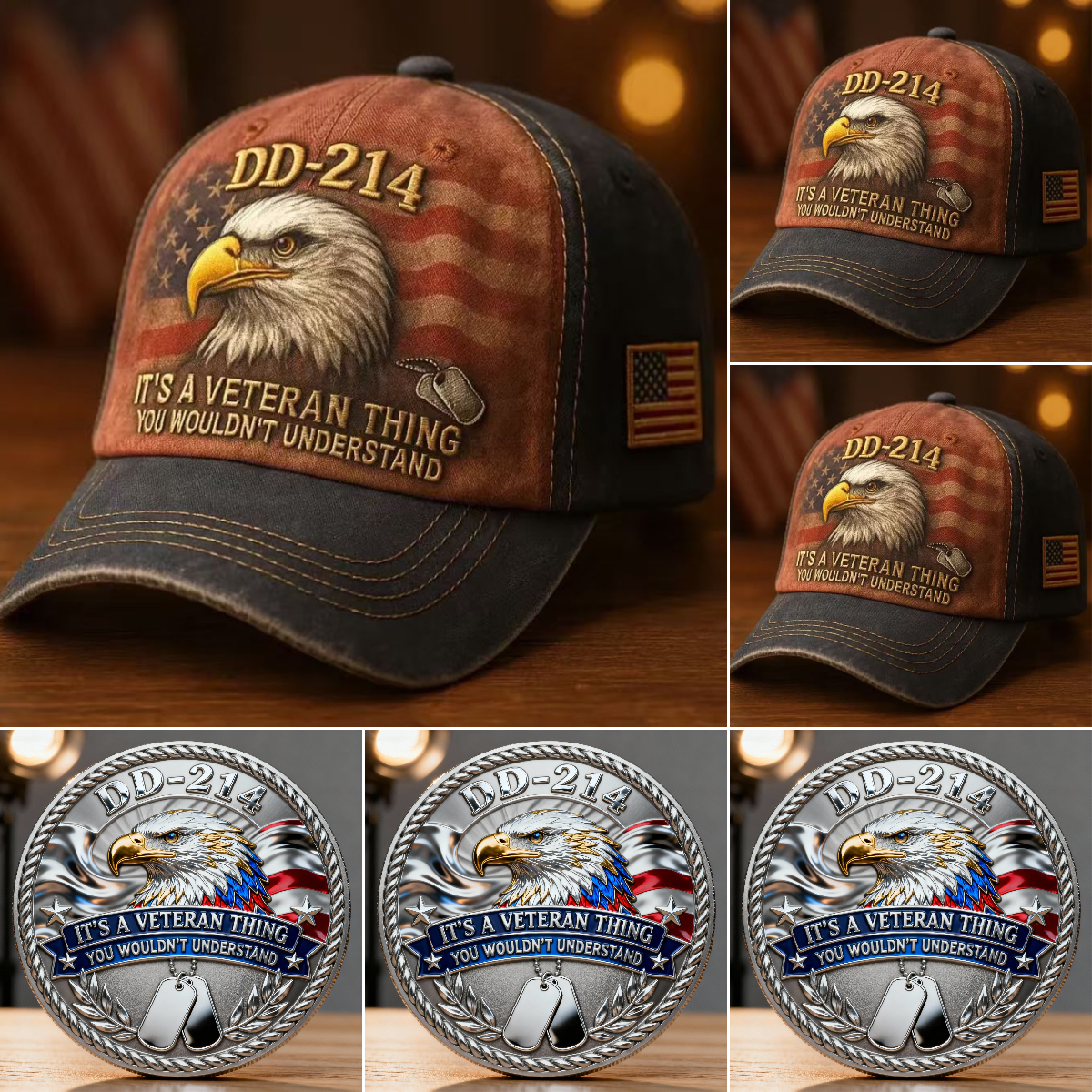 🏆Flash Sale 60% OFF - 🇺🇸 DD-214 Veteran Tribute Collection Set 🦅