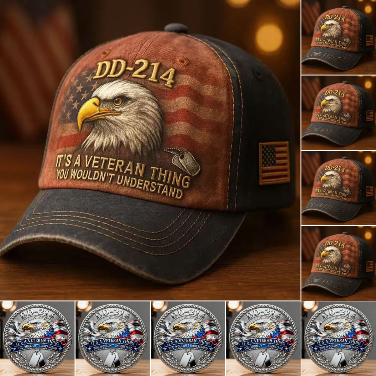 🏆Flash Sale 60% OFF - 🇺🇸 DD-214 Veteran Tribute Collection Set 🦅