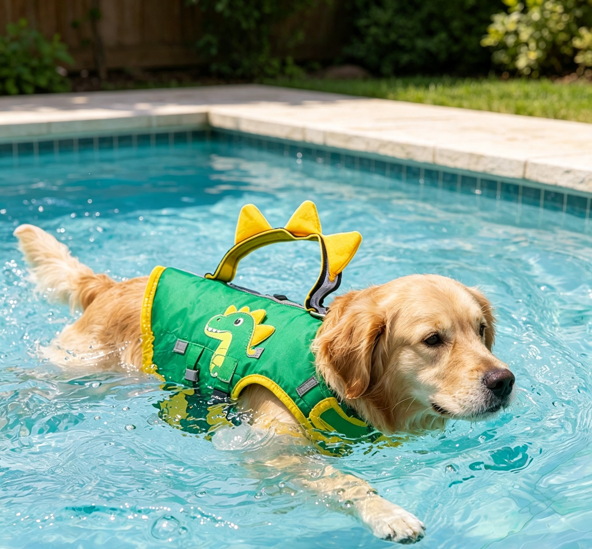 🦖 Dino Dog Life Jacket | Cute Puppy Swim Vest for Pool, Beach & Summer Adventures