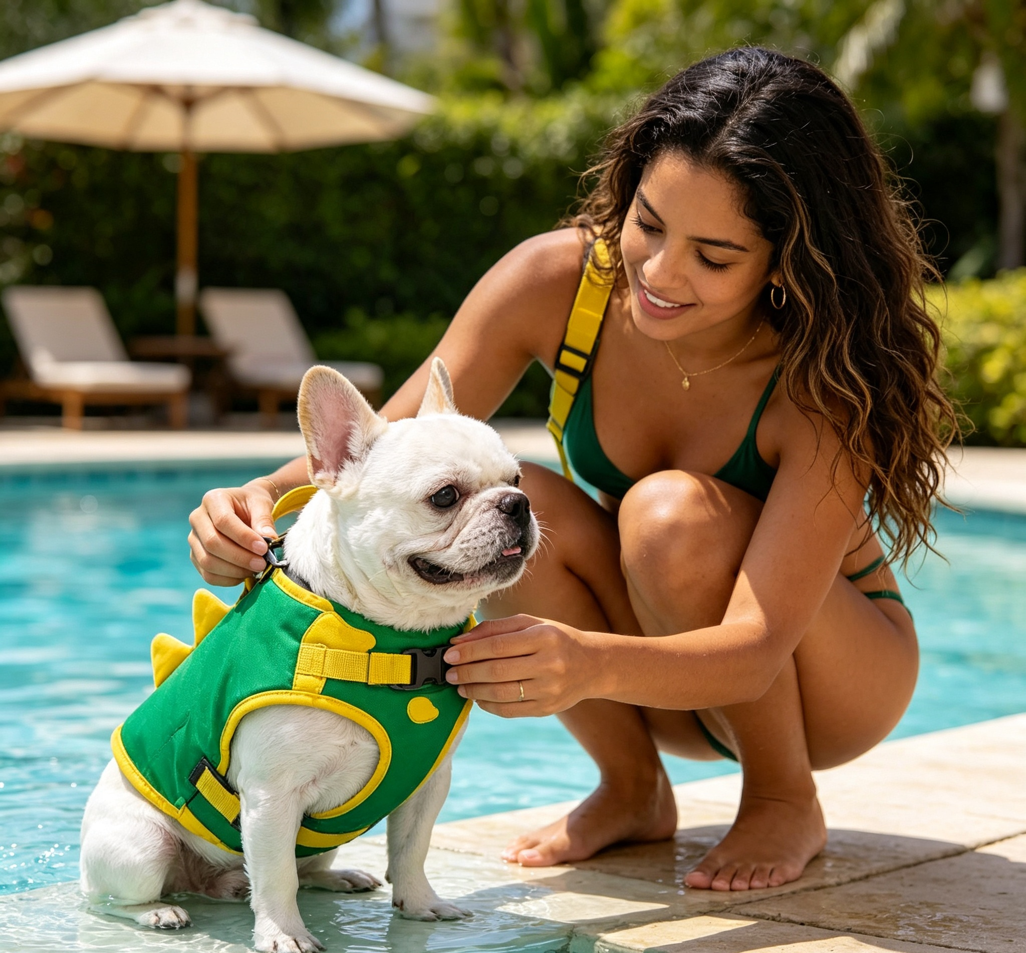 🦖 Dino Dog Life Jacket | Cute Puppy Swim Vest for Pool, Beach & Summer Adventures
