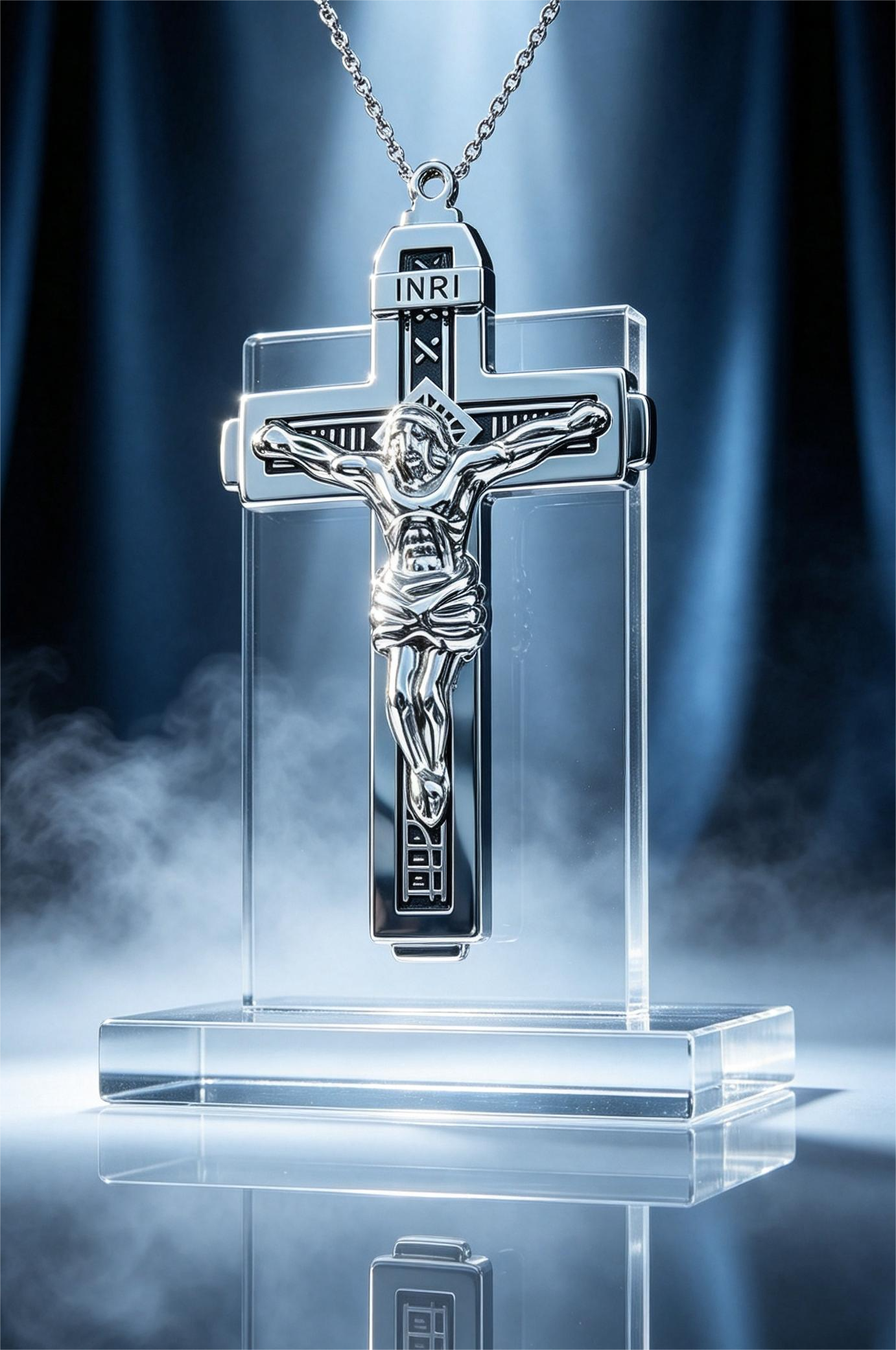 ✝️ Jesus Christ Gospel Cross – “Lord, Have Mercy on the World”